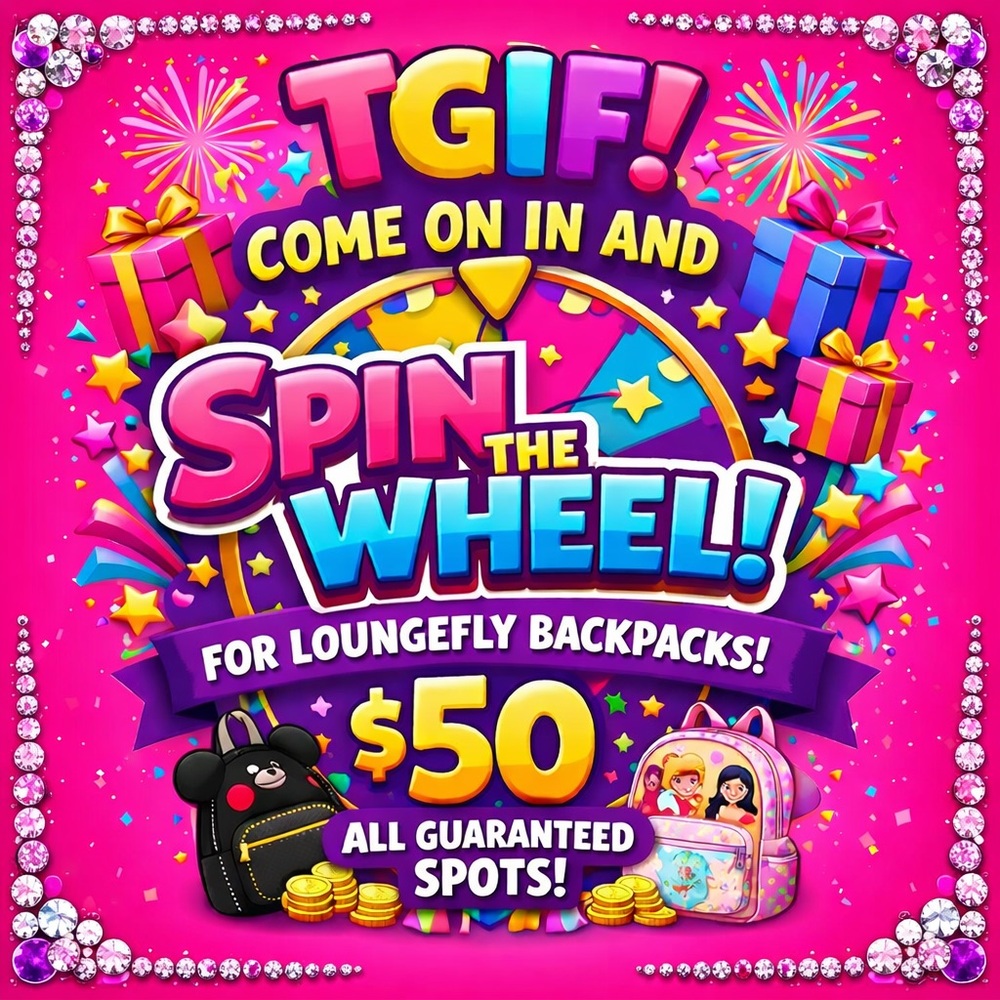 TGIF-$50 LOUNGEFLY BACKPACKS ALL GUARANTEED SPOTS. 10/10 SPOTS,8:30PM PT 2/20